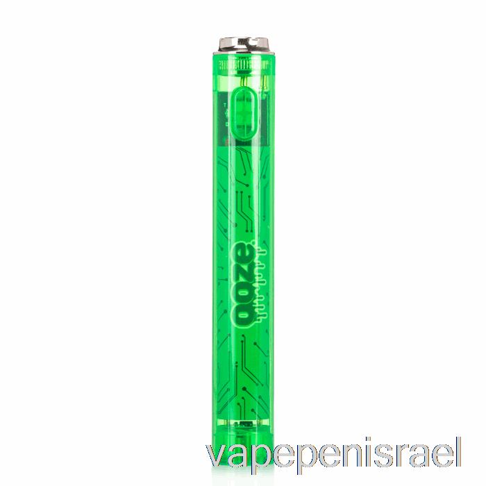 חד פעמי Vape Israel Ooze Slim 400mah ברור 510 Vape סוללת סליים ירוק